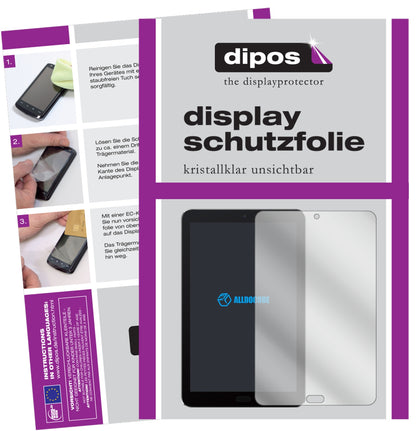 Klare Displayschutzfolie von dipos passend für ALLDOCUBE Freer X9, präziser Zuschnitt und blasenfrei montiert
