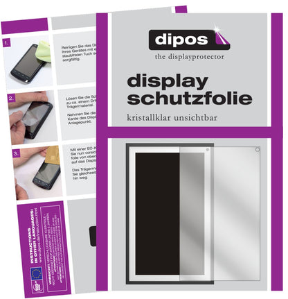 Klare Displayschutzfolie von dipos passend für Amazon Echo Show 15 (2021), präziser Zuschnitt und blasenfrei montiert