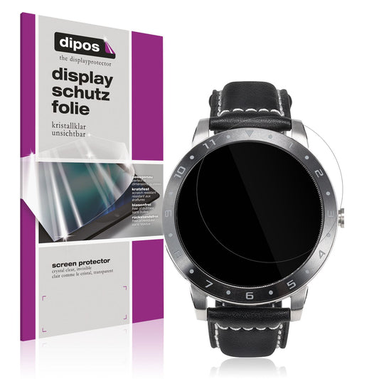 Klare Displayschutzfolie von dipos passend für Asus VivoWatch 5, präziser Zuschnitt und blasenfrei montiert