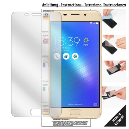 Klare Displayschutzfolie von dipos passend für Asus Zenfone 3S Max, präziser Zuschnitt und blasenfrei montiert
