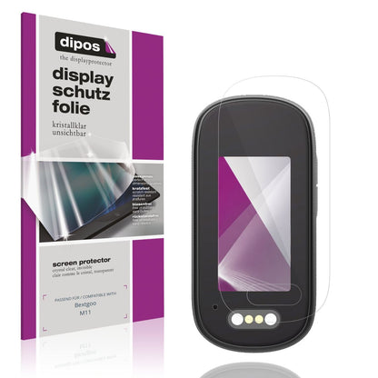 Klare Displayschutzfolie von dipos passend für Bextgoo M11, präziser Zuschnitt und blasenfrei montiert