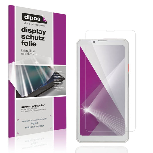 Klare Displayschutzfolie von dipos passend für Bigme HiBreak Pro Color, präziser Zuschnitt und blasenfrei montiert