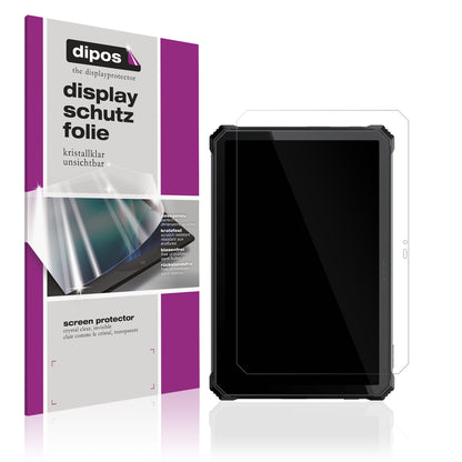 Klare Displayschutzfolie von dipos passend für Blackview Active 12 Pro, präziser Zuschnitt und blasenfrei montiert