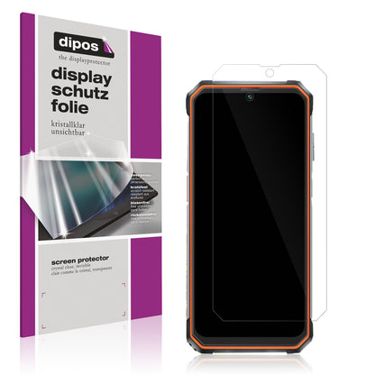 Klare Displayschutzfolie von dipos passend für Blackview BV6200, präziser Zuschnitt und blasenfrei montiert