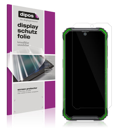 Klare Displayschutzfolie von dipos passend für Blackview BV7200, präziser Zuschnitt und blasenfrei montiert