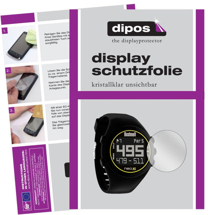 Klare Displayschutzfolie von dipos passend für Bushnell Neoxs, präziser Zuschnitt und blasenfrei montiert