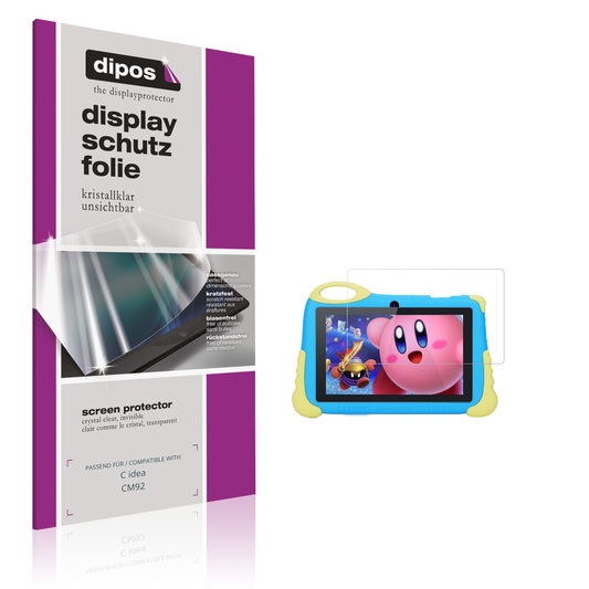 Klare Displayschutzfolie von dipos passend für C idea CM92, präziser Zuschnitt und blasenfrei montiert