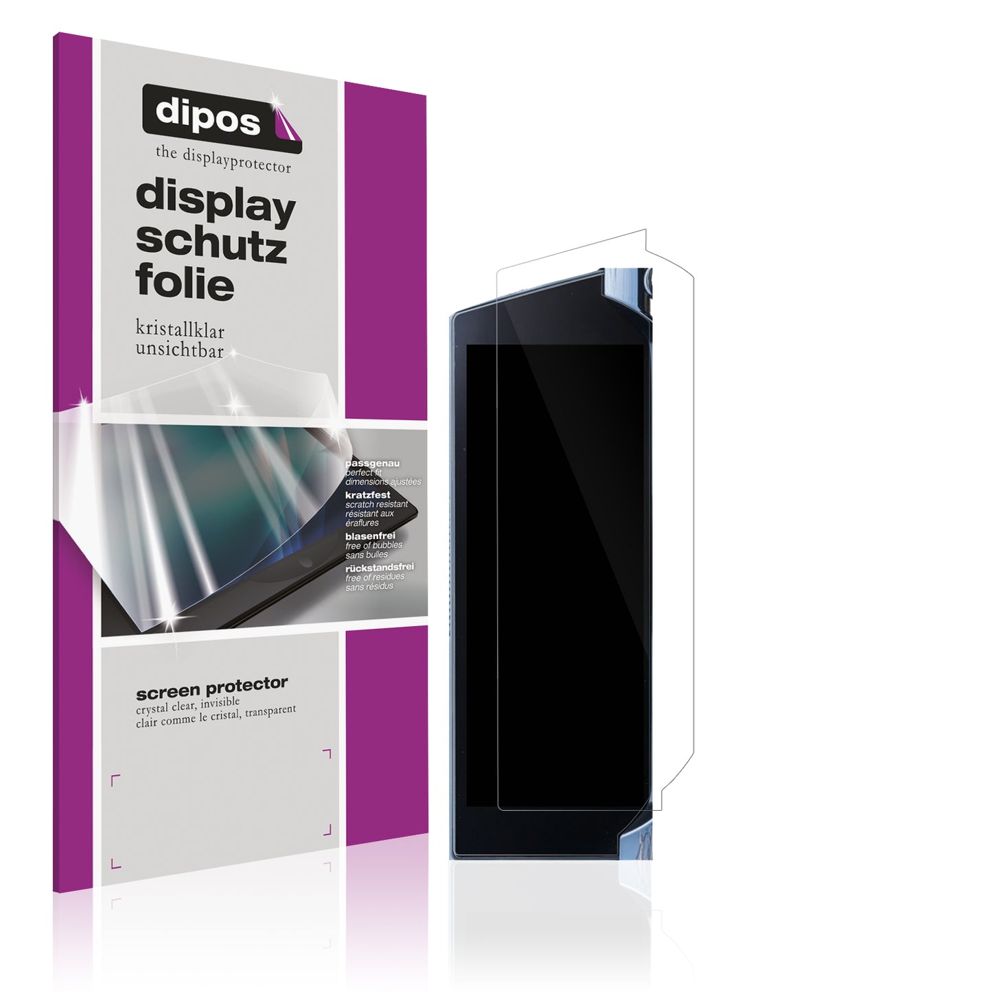 Klare Displayschutzfolie von dipos passend für Citroen C5 x, präziser Zuschnitt und blasenfrei montiert
