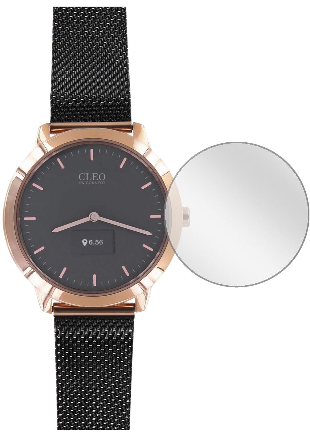 Klare Displayschutzfolie von dipos passend für Cleo XW Connect, präziser Zuschnitt und blasenfrei montiert