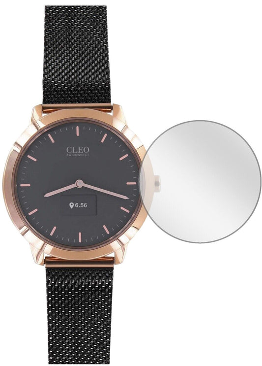 Klare Displayschutzfolie von dipos passend für Cleo XW Connect, präziser Zuschnitt und blasenfrei montiert