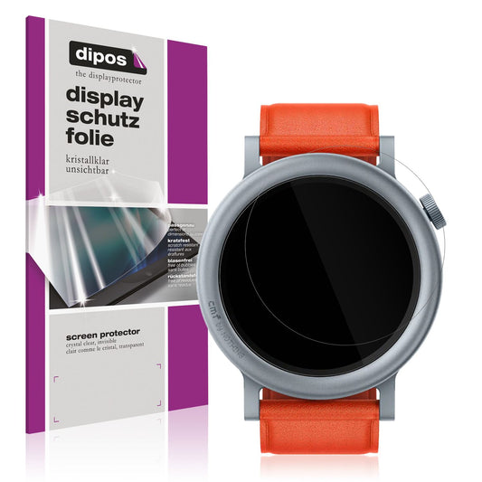 Klare Displayschutzfolie von dipos passend für CMF Nothing Watch Pro 2, präziser Zuschnitt und blasenfrei montiert