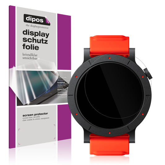 Klare Displayschutzfolie von dipos passend für CMF Watch 3 Pro, präziser Zuschnitt und blasenfrei montiert