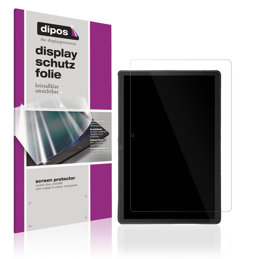 Klare Displayschutzfolie von dipos passend für Cubot Tab A65 10.1 Zoll, präziser Zuschnitt und blasenfrei montiert