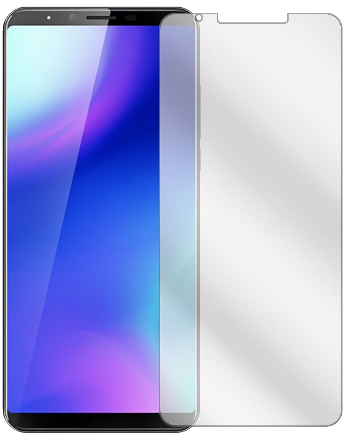 Klare Displayschutzfolie von dipos passend für Cubot X18 Plus, präziser Zuschnitt und blasenfrei montiert