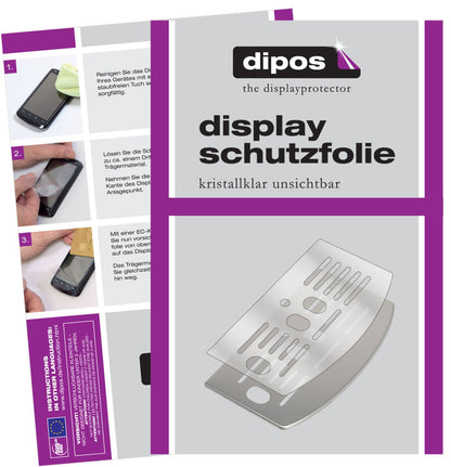 Klare Displayschutzfolie von dipos passend für De Longhi ECAM 25.128 Tropfblech, präziser Zuschnitt und blasenfrei montiert
