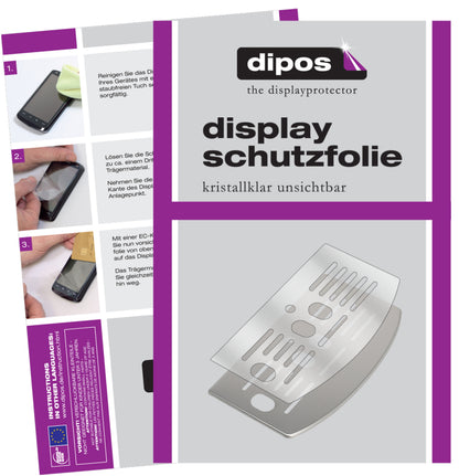 Klare Displayschutzfolie von dipos passend für De Longhi ECAM 25.128 Tropfblech, präziser Zuschnitt und blasenfrei montiert