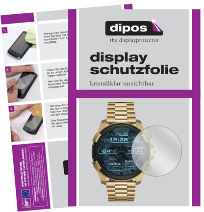 Klare Displayschutzfolie von dipos passend für Diesel On Full Guard, präziser Zuschnitt und blasenfrei montiert