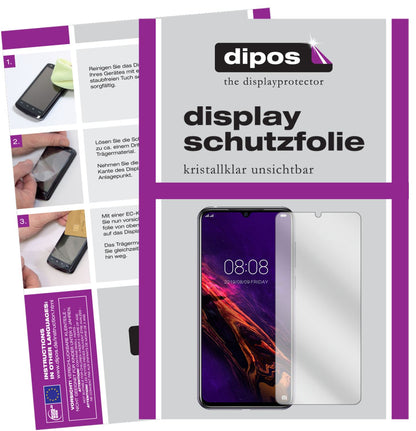 Klare Displayschutzfolie von dipos passend für Doogee N20, präziser Zuschnitt und blasenfrei montiert