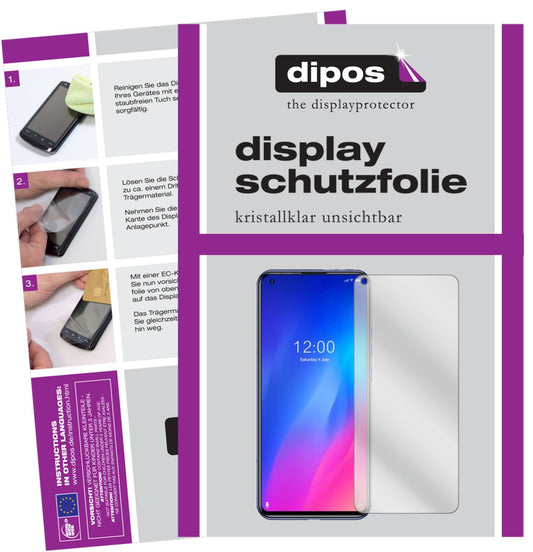 Klare Displayschutzfolie von dipos passend für Doogee N30, präziser Zuschnitt und blasenfrei montiert
