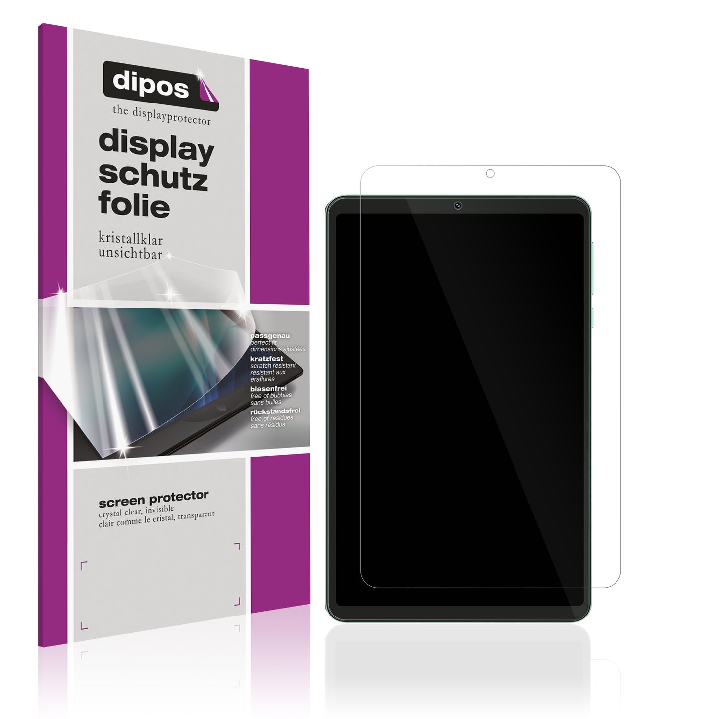 Klare Displayschutzfolie von dipos passend für Doogee T20 Mini, präziser Zuschnitt und blasenfrei montiert