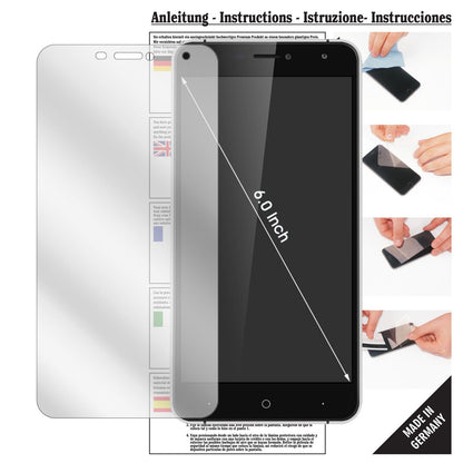 Klare Displayschutzfolie von dipos passend für Doogee X7, präziser Zuschnitt und blasenfrei montiert