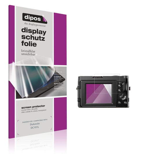 Klare Displayschutzfolie von dipos passend für Duluvulu DC101L, präziser Zuschnitt und blasenfrei montiert