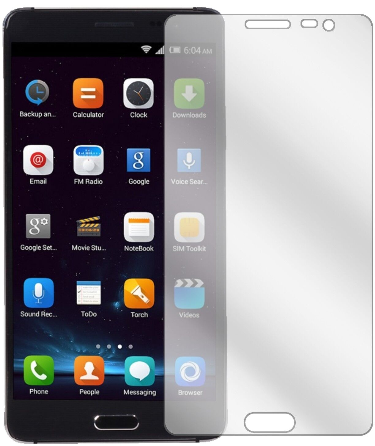 Klare Displayschutzfolie von dipos passend für Elephone P8 Pro, präziser Zuschnitt und blasenfrei montiert
