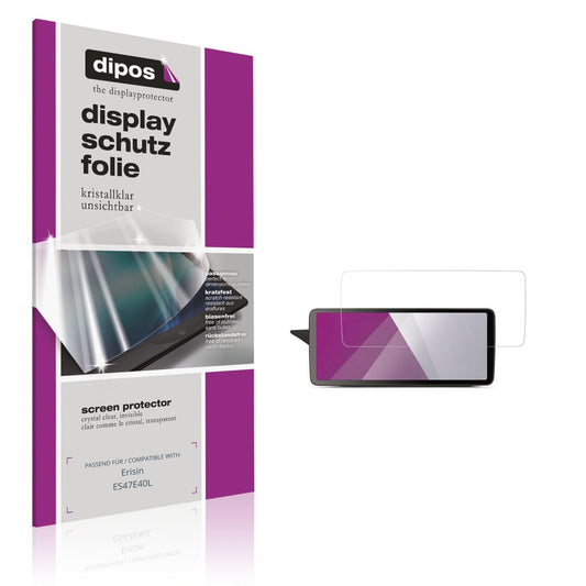 Klare Displayschutzfolie von dipos passend für Erisin ES47E40L, präziser Zuschnitt und blasenfrei montiert