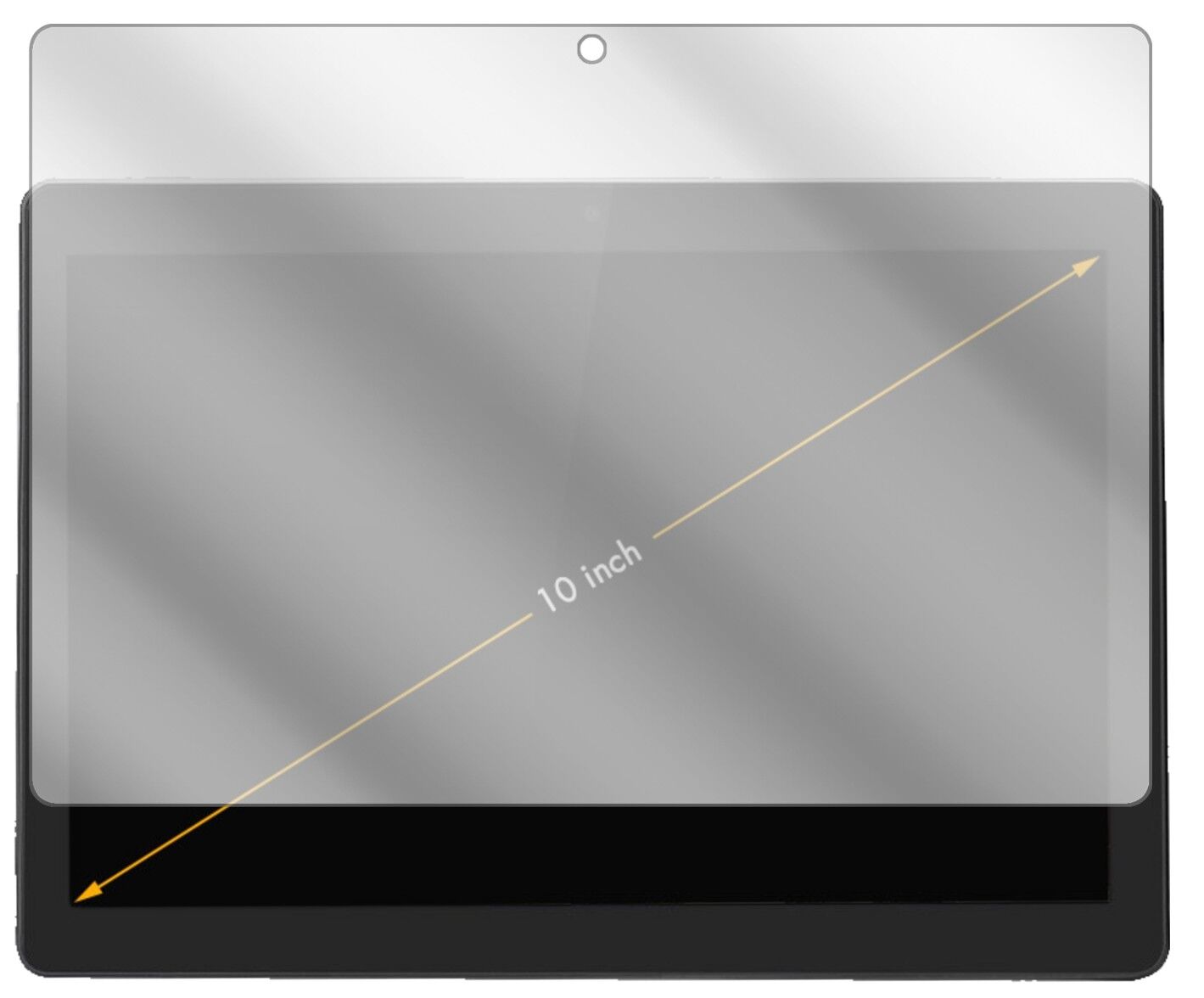 Klare Displayschutzfolie von dipos passend für Excelvan F888, präziser Zuschnitt und blasenfrei montiert