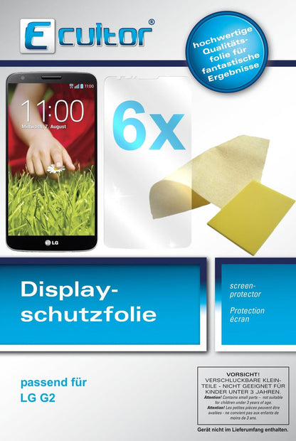 Klare Displayschutzfolie von dipos passend für G2 LG, präziser Zuschnitt und blasenfrei montiert