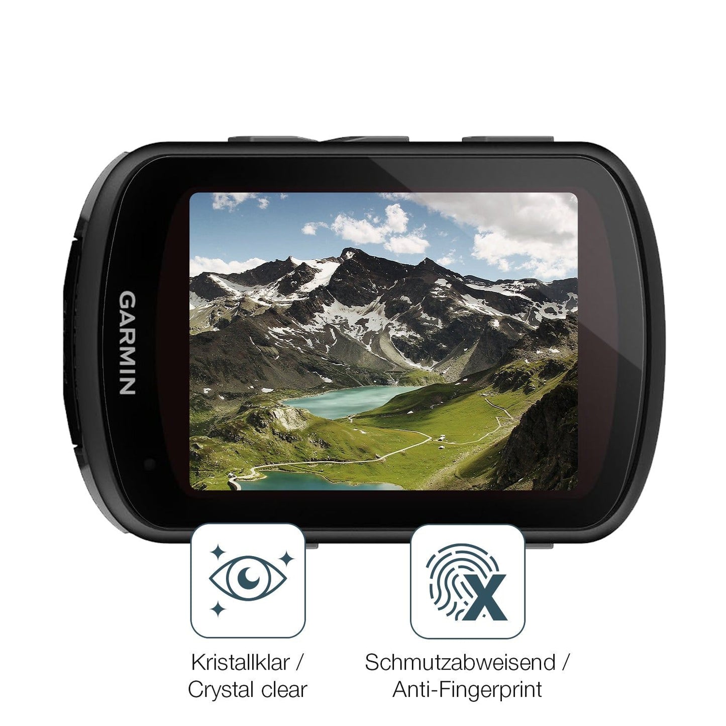 Flexible TPU-Folie passend zugeschnitten für Garmin Edge 540 Solar, vollständige Abdeckung