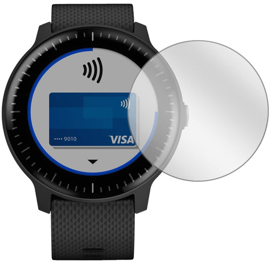 Klare Displayschutzfolie von dipos passend für Garmin Vivoactive 3 Music, präziser Zuschnitt und blasenfrei montiert