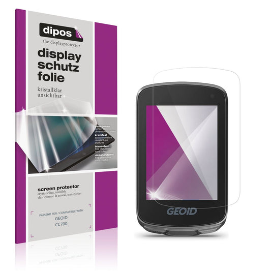 Klare Displayschutzfolie von dipos passend für GEOID CC700, präziser Zuschnitt und blasenfrei montiert