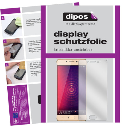 Klare Displayschutzfolie von dipos passend für Gionee Steel 2, präziser Zuschnitt und blasenfrei montiert