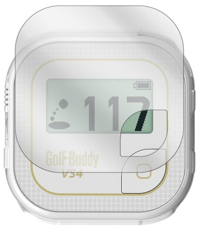 Klare Displayschutzfolie von dipos passend für Golfbuddy Voice VS4, präziser Zuschnitt und blasenfrei montiert