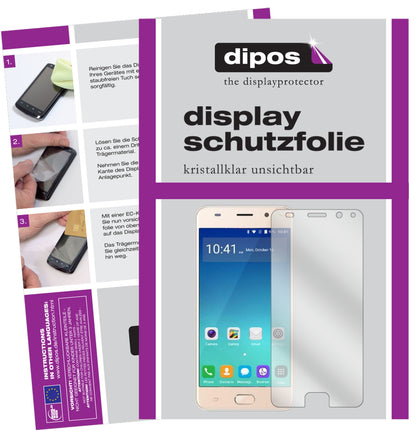 Klare Displayschutzfolie von dipos passend für Gooweel S11, präziser Zuschnitt und blasenfrei montiert