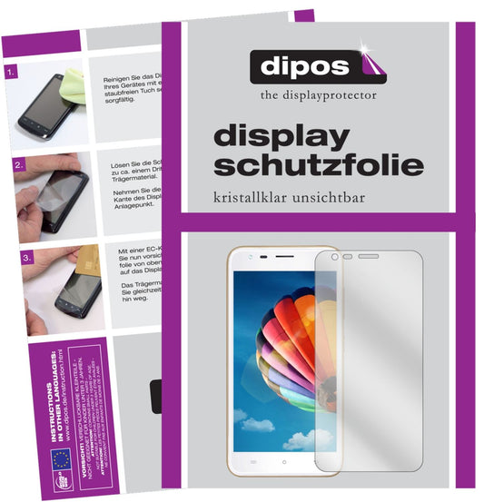 Klare Displayschutzfolie von dipos passend für Hafury Mix, präziser Zuschnitt und blasenfrei montiert