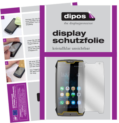 Klare Displayschutzfolie von dipos passend für Hafury Safari, präziser Zuschnitt und blasenfrei montiert