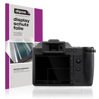 Klare Displayschutzfolie von dipos passend für Hasselblad X2D II, präziser Zuschnitt und blasenfrei montiert