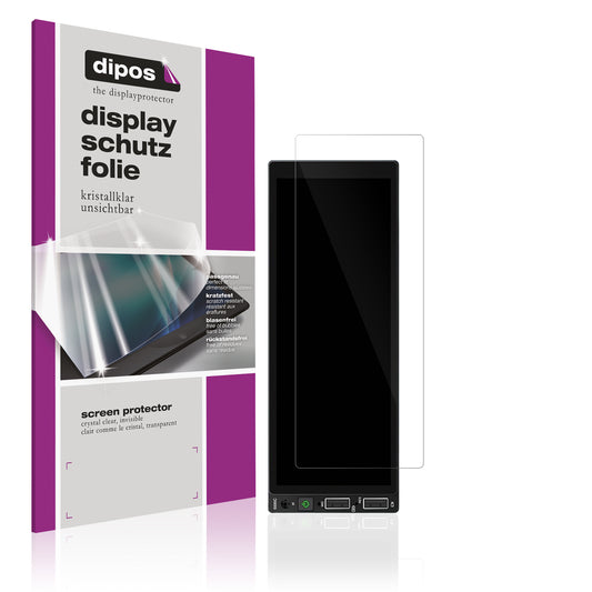 Klare Displayschutzfolie von dipos passend für Hikity Carplay 6.86 Zoll, präziser Zuschnitt und blasenfrei montiert