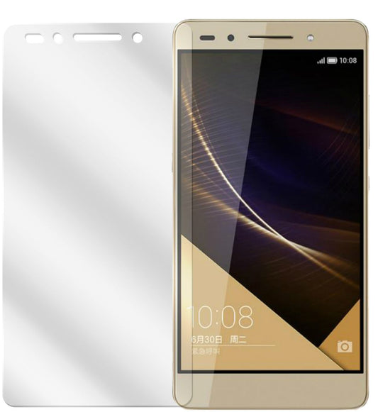 Honor 7Huawei mit aufgebrachter dipos Displayschutzfolie, glasklare Darstellung ohne Einschränkungen