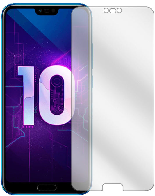 Klare Displayschutzfolie von dipos passend für Honor 10, präziser Zuschnitt und blasenfrei montiert
