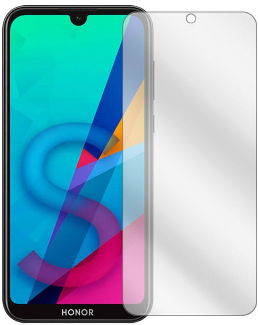 Klare Displayschutzfolie von dipos passend für Honor 8S, präziser Zuschnitt und blasenfrei montiert
