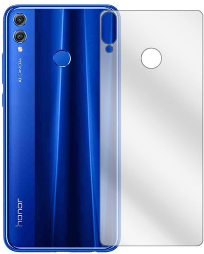 Klare Displayschutzfolie von dipos passend für Honor 8X Max Rückseite, präziser Zuschnitt und blasenfrei montiert