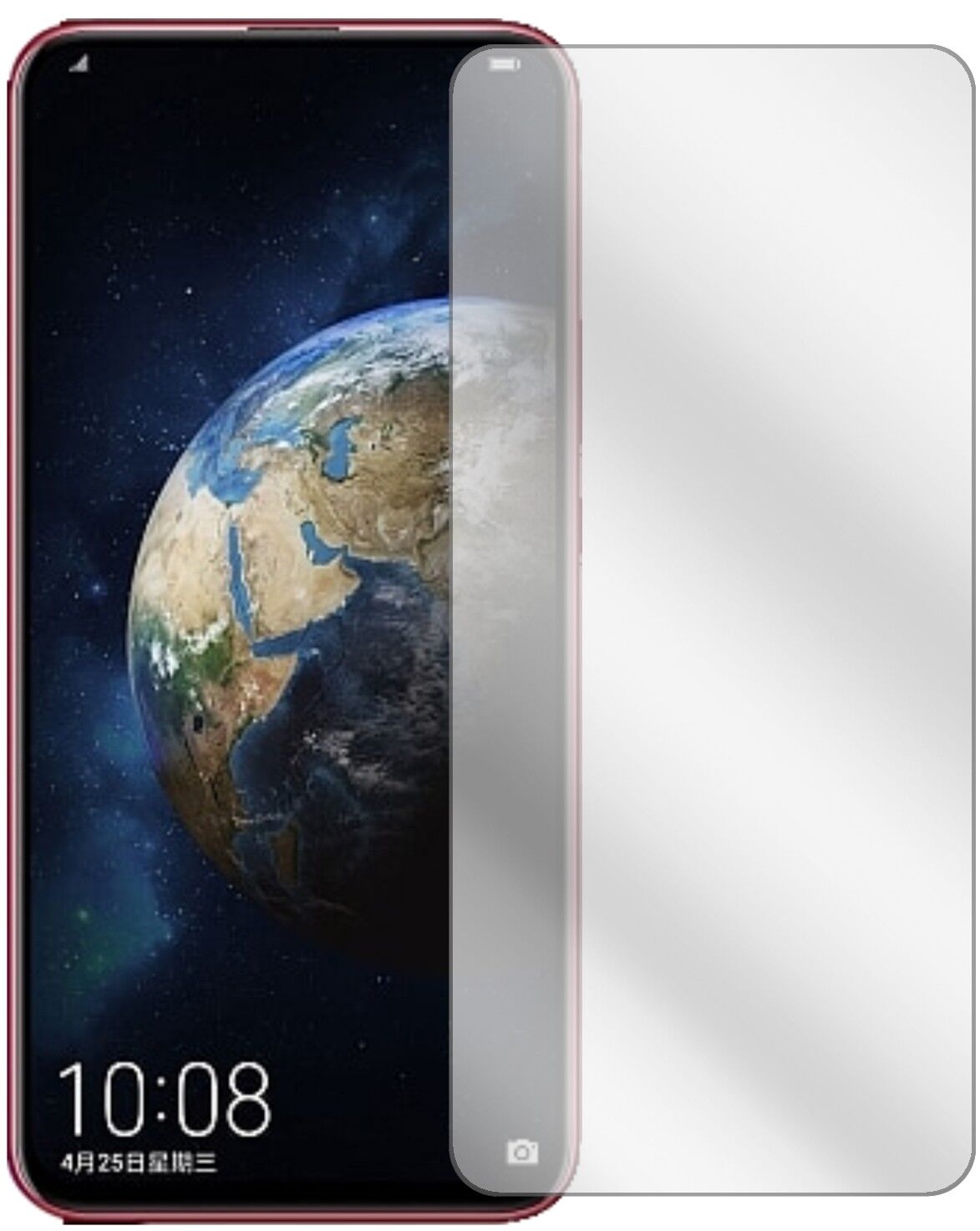 Klare Displayschutzfolie von dipos passend für Honor Magic 2, präziser Zuschnitt und blasenfrei montiert