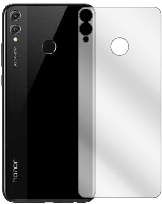 Klare Displayschutzfolie von dipos passend für Honor View 10 Lite Rückseite, präziser Zuschnitt und blasenfrei montiert