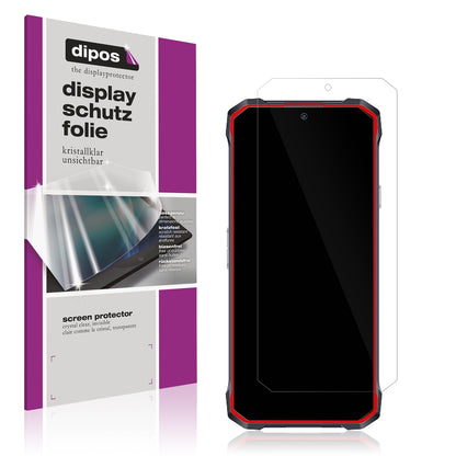 Klare Displayschutzfolie von dipos passend für Hotwav T7, präziser Zuschnitt und blasenfrei montiert