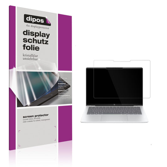 Klare Displayschutzfolie von dipos passend für HP OmniBook 5 14 Zoll, präziser Zuschnitt und blasenfrei montiert