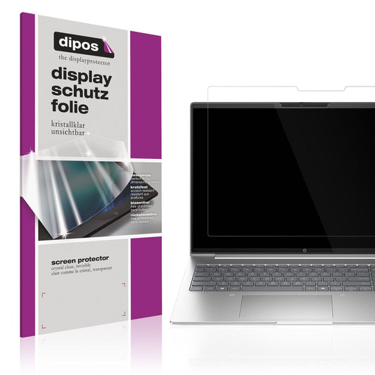 Klare Displayschutzfolie von dipos passend für HP ProBook 460 G11 16 Zoll, präziser Zuschnitt und blasenfrei montiert