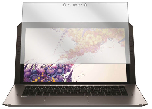 Klare Displayschutzfolie von dipos passend für HP zBook x2, präziser Zuschnitt und blasenfrei montiert